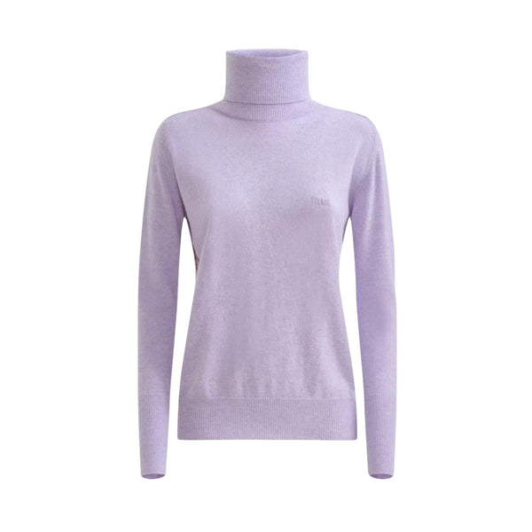 Alviero Martini 1A Classe Maglia Dolcevita Donna in filato con profili Geo Avorio - Francavilla Moda